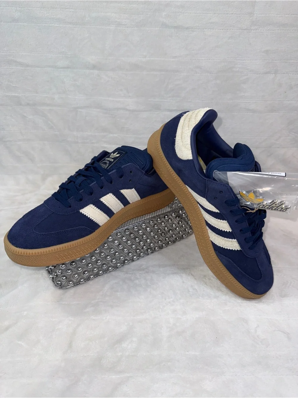 Adidas Samba XLG Navy Suede Sneakers Men’s 11.5 Women’s 12.5 JQ2885 NWT